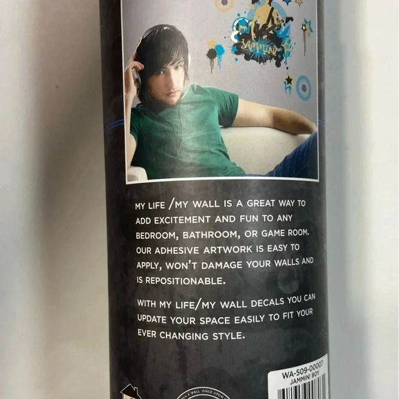 My life/my Wall Graffiti Wall Accents – Jammin w/ metallic Decals – BNIB - Picture 3 of 7